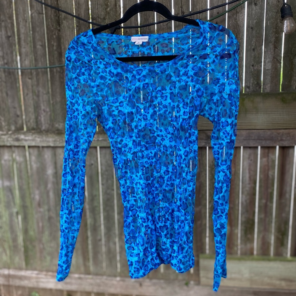 Leopard lace overlay